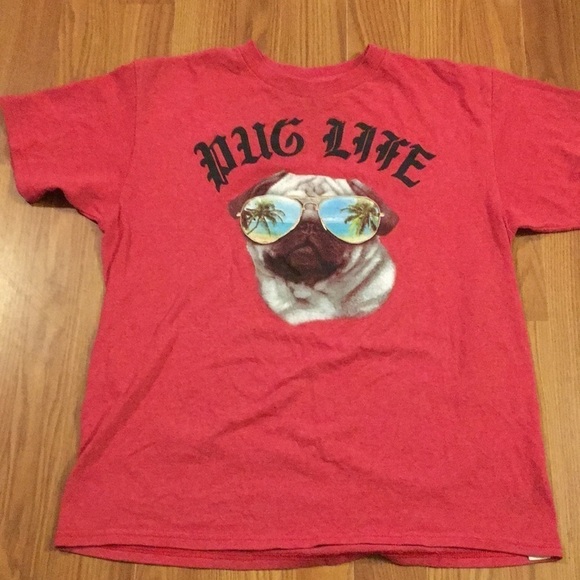 Pug Life Tee Shirt size 2XL (18) (AH) - Picture 1 of 4